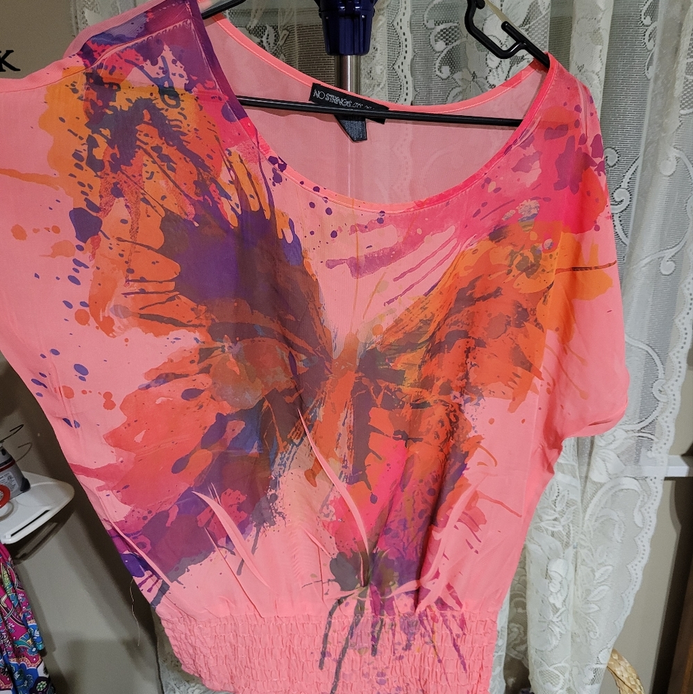 (2512) No Strings Attached Women's Top, Blouse, Size XL,